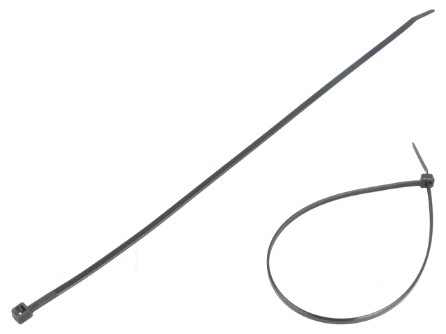 Kabelbinder; L: 280mm; W: 3,6mm; polyamide; 177N; zwart; Ømax: 76mm Kabelbinder; L: 280mm; W: 3,6mm; polyamide; 177N; zwart; Ømax: 76mm